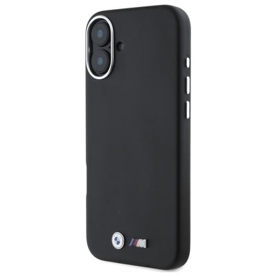 BMW M Smooth Full Wrapped Metal MagSafe Case for iPhone 16 Plus - Black