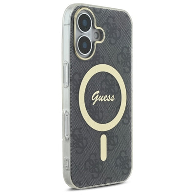 Guess IML 4G MagSafe Case for iPhone 16 Plus - Black