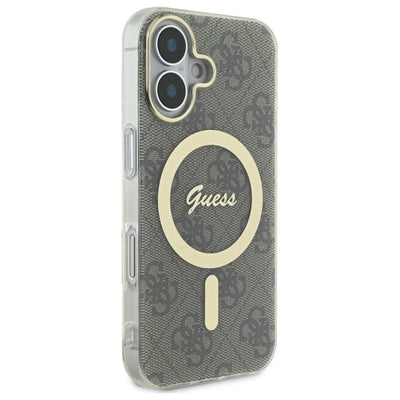 Guess IML 4G MagSafe Case for iPhone 16 Plus - Brown