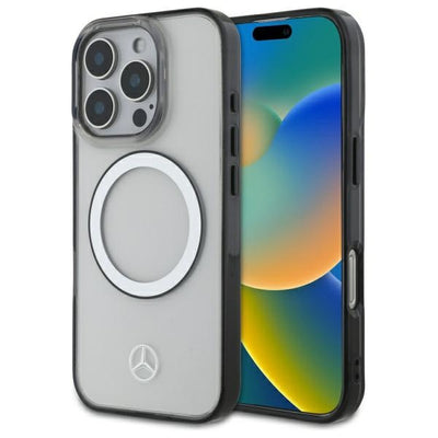 Mercedes Printed Logo MagSafe Case for iPhone 16 Pro - Clear