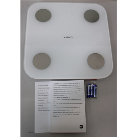 SALE OUT. Xiaomi | Body Composition Scale S400 | DAMAGED PACKAGING, USED, SCRATCHED ON BACK | Body fat analysis | Body M