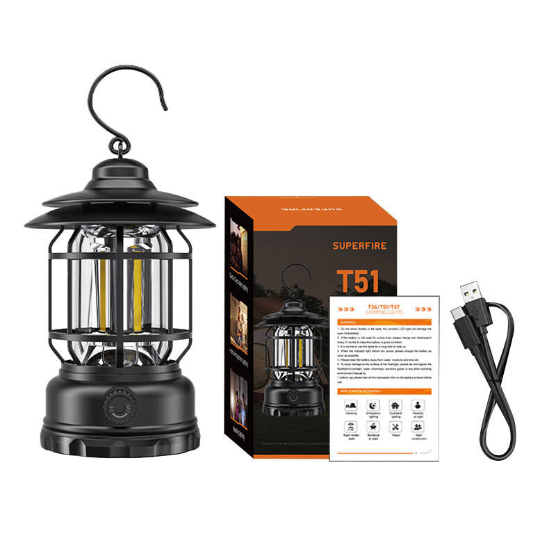 Camping lantern Superfire T51, USB-C - Image 2