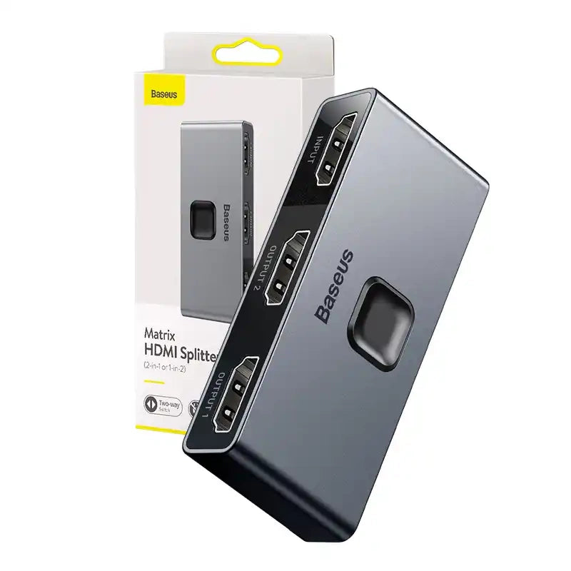 Baseus Matrix Two-way divider / splitter HDMI, 2x1 / 1x2, 4K - Product Image 1