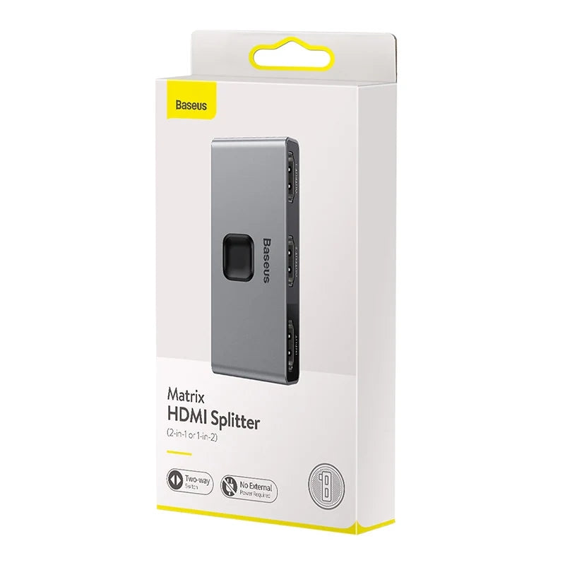 Baseus Matrix Two-way divider / splitter HDMI, 2x1 / 1x2, 4K - Product Image 7
