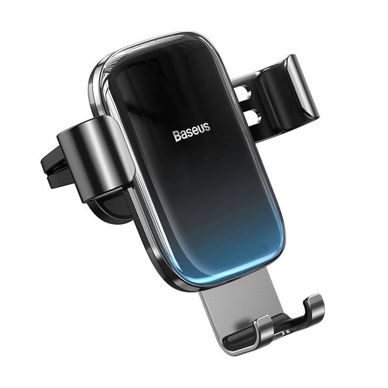 Baseus Glaze gravitational car holder for ventilation grid, aluminum (black) - Product Image 3