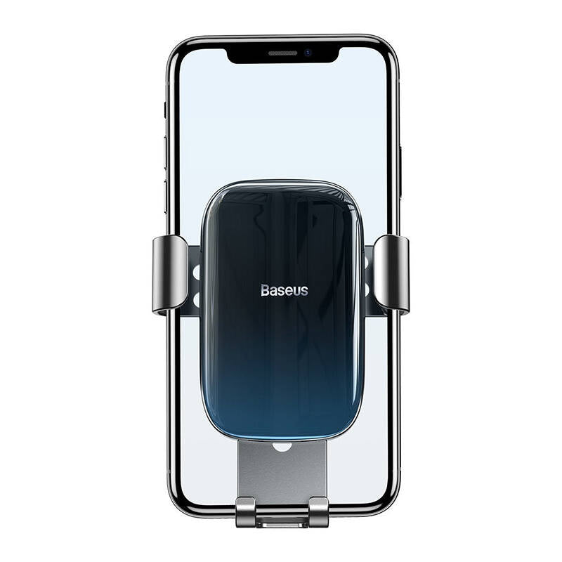 Baseus Glaze gravitational car holder for ventilation grid, aluminum (black) - Product Image 5