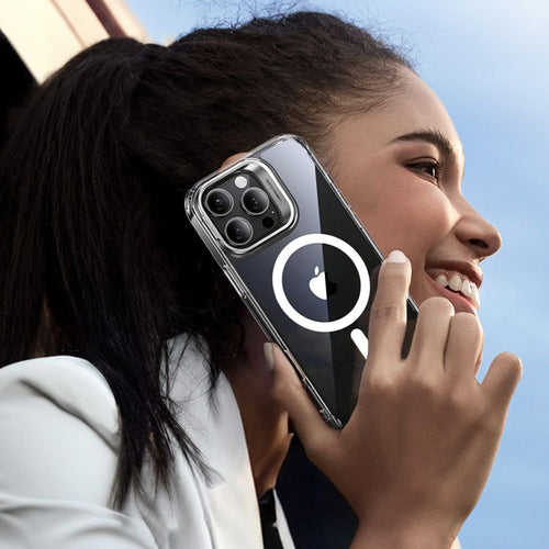 ESR Classic Hybrid Kickstand Halolock MagSafe Case Set with Stand + Tempered Glass for iPhone 16 Pro - Clear