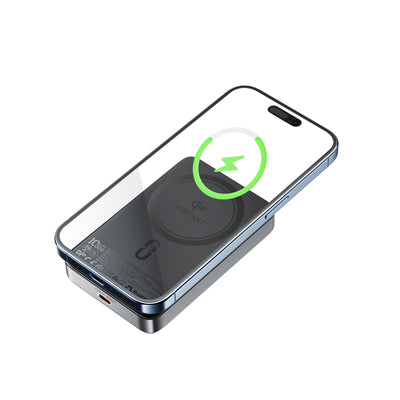 Acefast M11-10000 30W Qi2 Magnetic Power Bank with MagSafe - Black