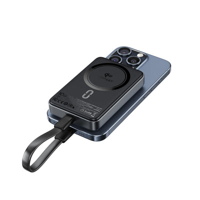 Acefast M11-10000 30W Qi2 Magnetic Power Bank with MagSafe - Black
