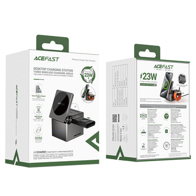 Acefast E18 Rubik's Cube 3 in 1 Inductive Charger - Black