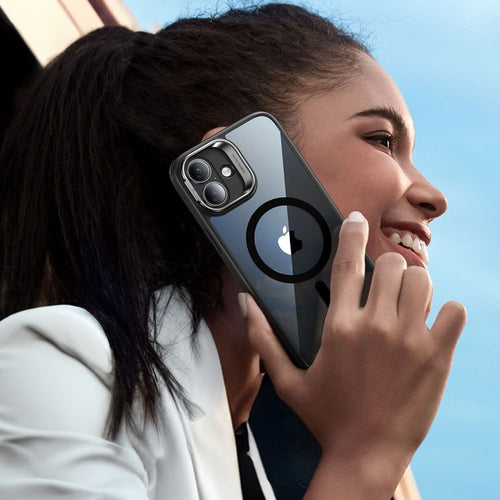 ESR Classic Hybrid Kickstand Halolock MagSafe Case Set + Tempered Glass for iPhone 16 - Black