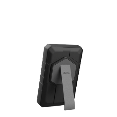 UAG Rugged 10K Powerbank - 10000 mAh with stand, 10W wireless charging, MagSafe compatible, cable included - black