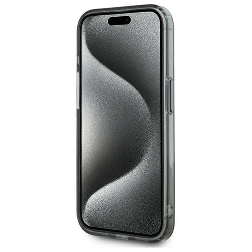 Karl Lagerfeld KLHMP15LHLSCHK iPhone 15 Pro 6.1" black/black hardcase IML Metal Choupette Head MagSafe