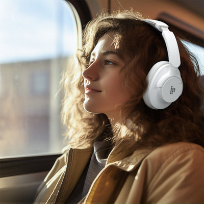 Tronsmart Sounfii Q20 ANC On-Ear Bluetooth 5.3 Wireless Headphones - White