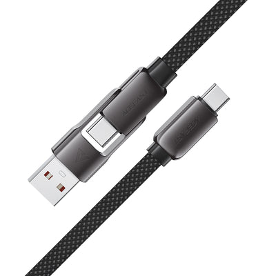 Acefast C13-05 USB-C - USB-A / USB-C Cable 480Mb/s 3A 0.2m - Black