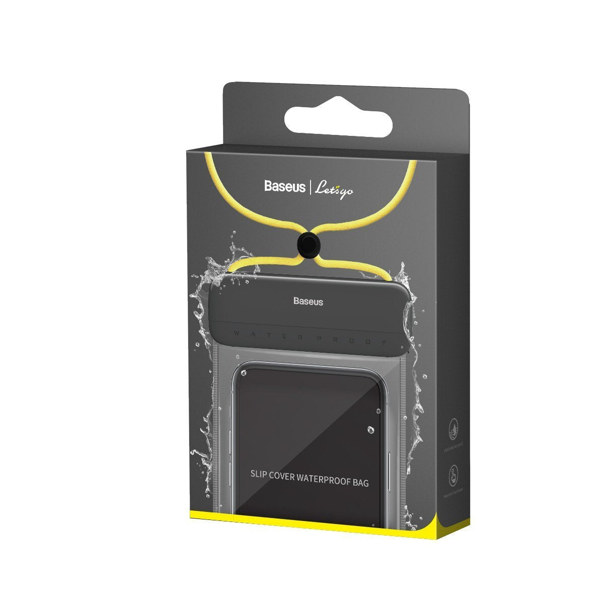 Baseus Let's Go Universal waterproof case for smartphones (black+yellow) - Product Image 6