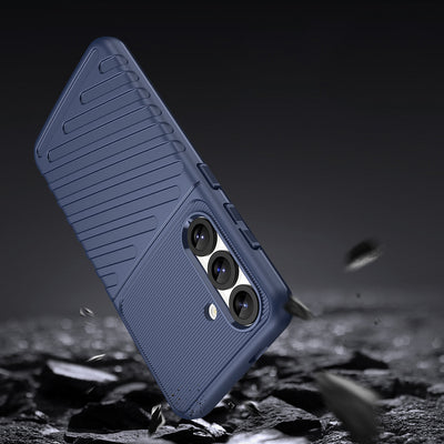 Thunder Case Samsung Galaxy S25 Silicone Armored Case - Blue — Hurtel