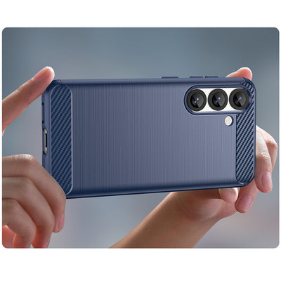 Carbon Case for Samsung Galaxy S25 - Blue — Hurtel