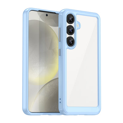 Outer Space Case with Gel Frame for Samsung Galaxy S25 - Blue — Hurtel