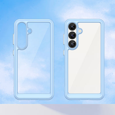 Outer Space Case with Gel Frame for Samsung Galaxy S25 - Blue — Hurtel