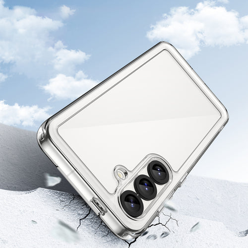Outer Space Case with Gel Frame for Samsung Galaxy S25 - Clear Black — Hurtel