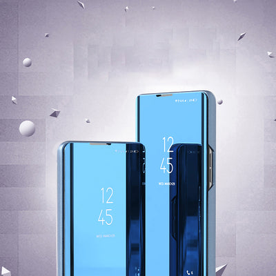 Clear View Case for Samsung Galaxy S25+ Cover with Flip - Blue — Hurtel