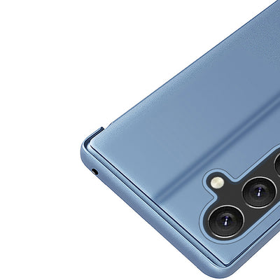 Clear View Case for Samsung Galaxy S25+ Cover with Flip - Blue — Hurtel