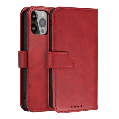 Magnet Case with Flip for Samsung Galaxy S25+ - Red — Hurtel