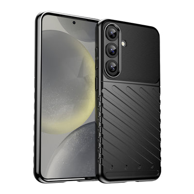 Thunder Case for Samsung Galaxy S25+ Silicone Armored Cover - Black — Hurtel