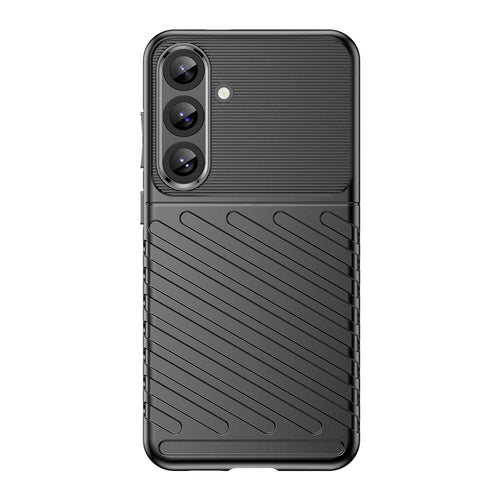 Thunder Case for Samsung Galaxy S25+ Silicone Armored Cover - Black — Hurtel