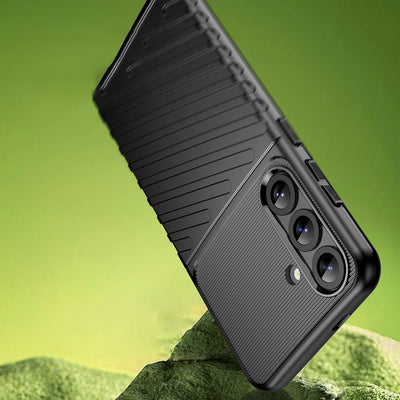 Thunder Case for Samsung Galaxy S25+ Silicone Armored Cover - Black — Hurtel