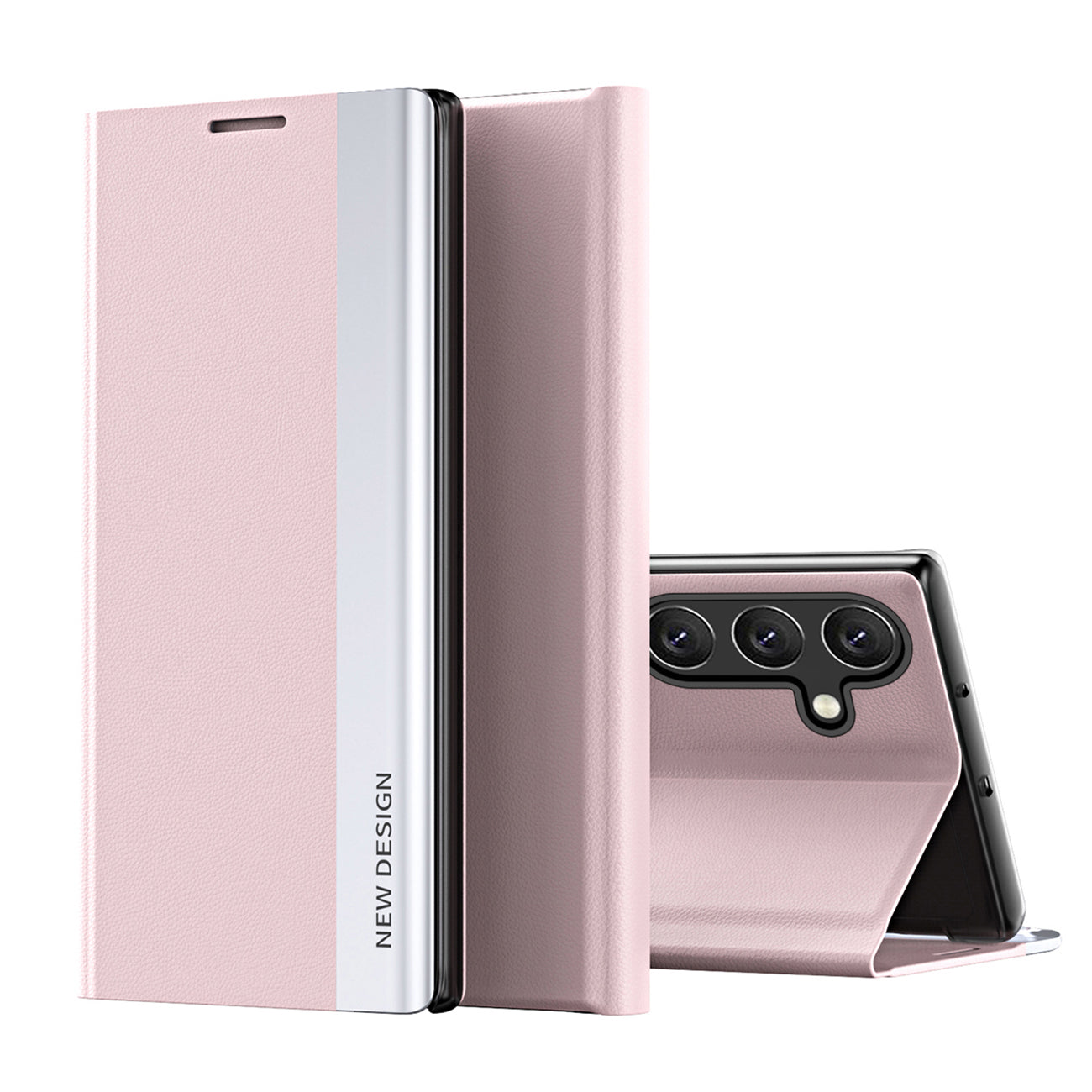 Sleep Case Pro Samsung Galaxy S25+ Case with Flip and Stand - Pink — Hurtel