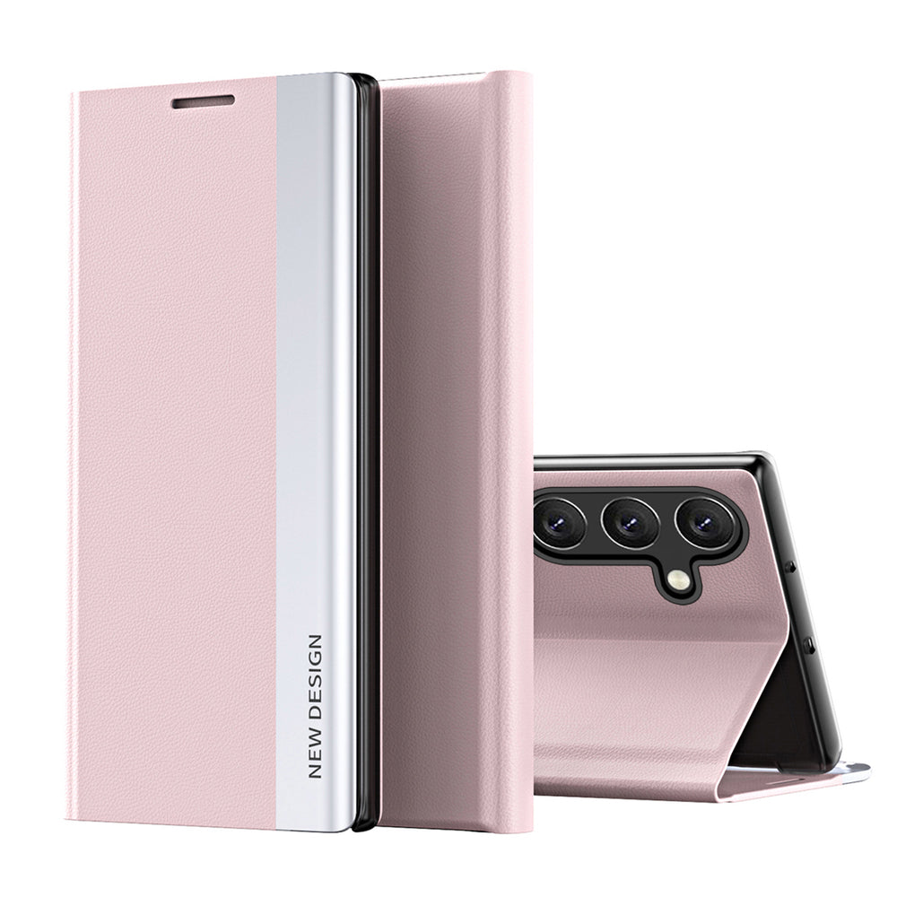 Sleep Case Pro Samsung Galaxy S25+ Case with Flip and Stand - Pink — Hurtel