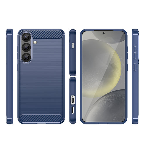 Carbon Case for Samsung Galaxy S25+ - Blue — Hurtel