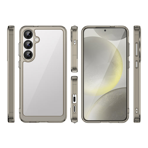 Outer Space Case with Gel Frame for Samsung Galaxy S25+ - Clear Black — Hurtel