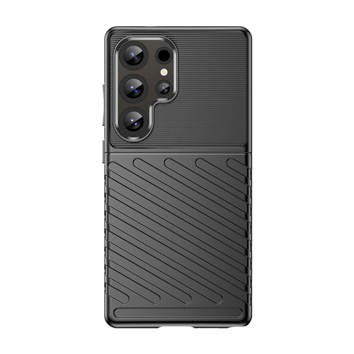 Thunder Case Samsung Galaxy S25 Ultra Silicone Armored Case - Black — Hurtel
