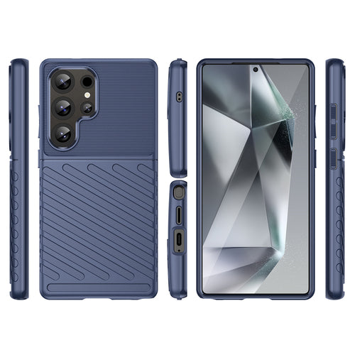 Thunder Case Samsung Galaxy S25 Ultra Silicone Armored Case - Blue — Hurtel
