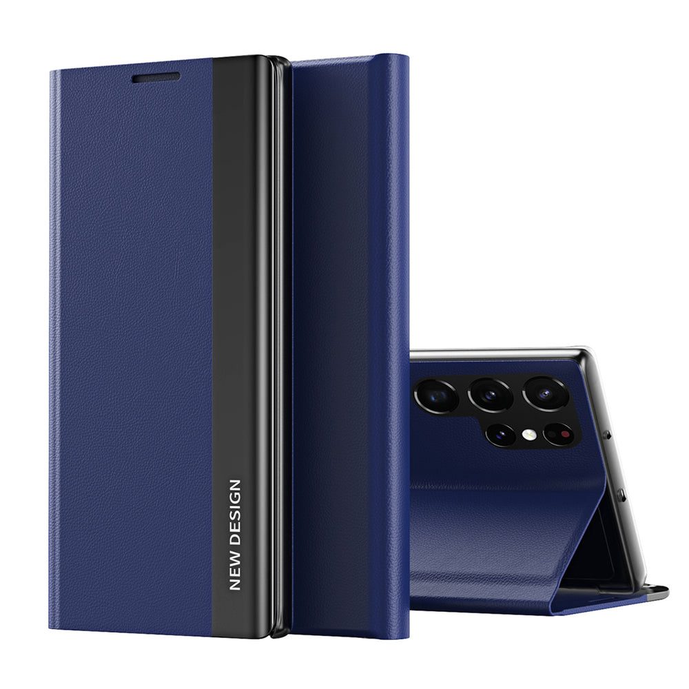Sleep Case Pro Samsung Galaxy S25 Ultra Case with Flip and Stand - Blue — Hurtel