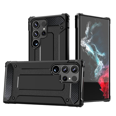Hybrid Armor Case for Samsung Galaxy S25 Ultra Armored Hybrid Case - Black — Hurtel