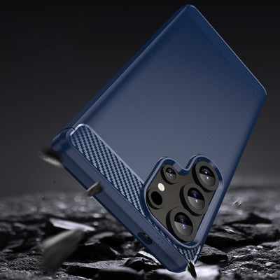 Carbon Case for Samsung Galaxy S25 Ultra - Blue — Hurtel