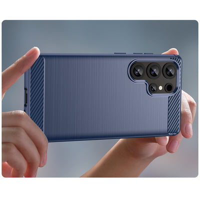 Carbon Case for Samsung Galaxy S25 Ultra - Blue — Hurtel