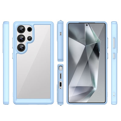 Outer Space Case with Gel Frame for Samsung Galaxy S25 Ultra - Blue — Hurtel