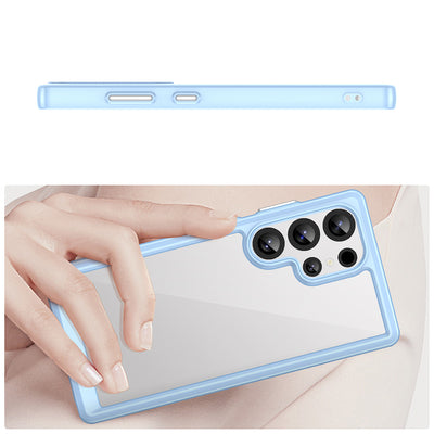 Outer Space Case with Gel Frame for Samsung Galaxy S25 Ultra - Blue — Hurtel
