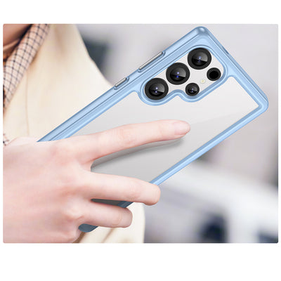 Outer Space Case with Gel Frame for Samsung Galaxy S25 Ultra - Blue — Hurtel