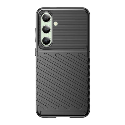 Thunder Case for Samsung Galaxy S24 FE Silicone Armored Cover - Black — Hurtel