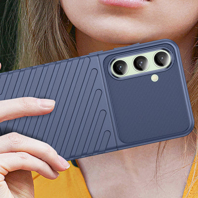 Thunder Case for Samsung Galaxy S24 FE silicone armor cover - blue — Hurtel