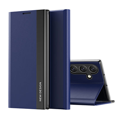 Sleep Case Pro Samsung Galaxy S24 FE Case with Flip and Stand - Blue — Hurtel