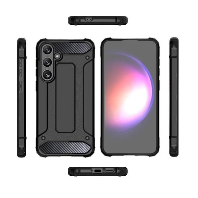 Hybrid Armor Case for Samsung Galaxy S24 FE Armored Hybrid Case - Black — Hurtel