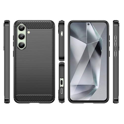 Carbon Case for Samsung Galaxy S24 FE - Black — Hurtel