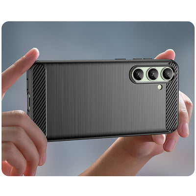 Carbon Case for Samsung Galaxy S24 FE - Black — Hurtel